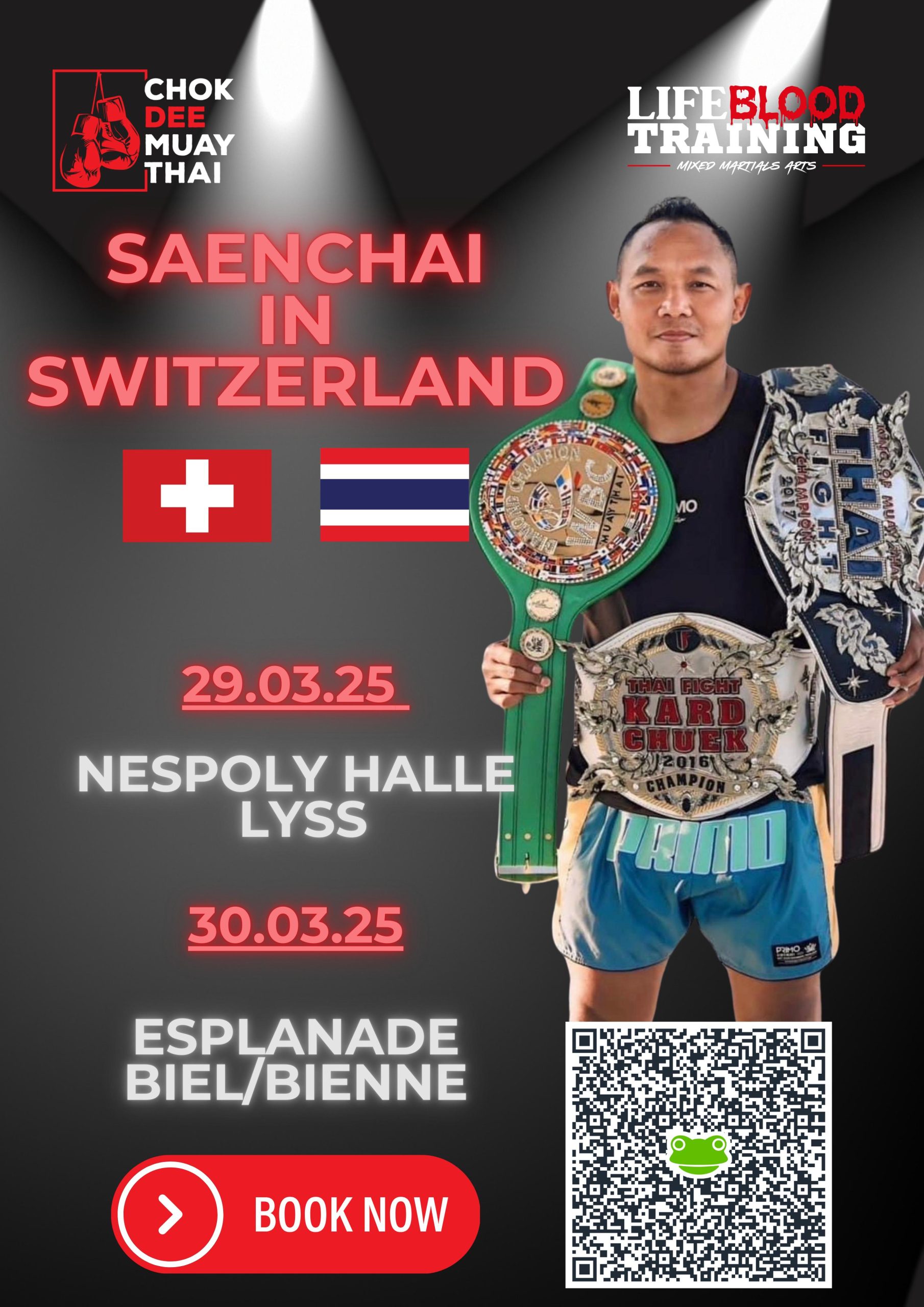 Saenchai in Switzerland by Chok Dee Muay Thai